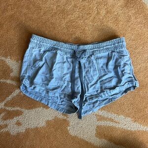 Altar'd State Blue Athletic Shorts with Elastic Waistband